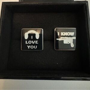 I Love You. I Know. Icon Cufflinks Star Wars Officially Licensed Great Valentine